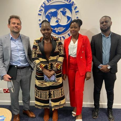 actionaid Zambia delegation at imf offices in Lusaka