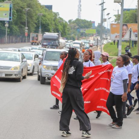 Global Platform Zambia Youths during the launch of 16 Days of Activism Against Gender Based Violonce